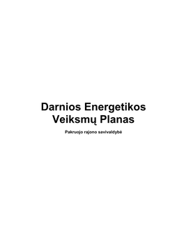 Darnios Energetikos Veiksmų Planas