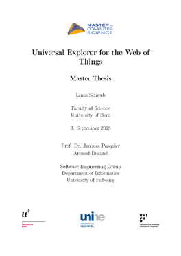 Universal Explorer for the Web of Things