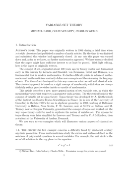 Variable Set Theory