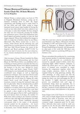 Thonet Bentwood Furniture and the Iconic Chair No