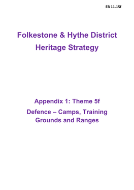 Folkestone & Hythe District Heritage Strategy