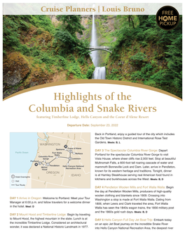 Highlights of the Columbia and Snake Rivers Featuring Timberline Lodge, Hells Canyon and the Coeur D’Alene Resort