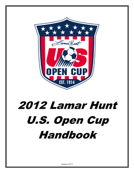 2012 Lamar Hunt U.S. Open Cup Handbook