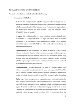 Arrangement of Cylinders