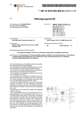 Verwendung Von Polyoxometallaten Gegen Den Befall Von