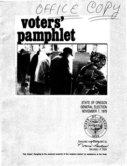 State Voters' Pamphlet