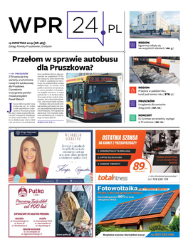 Przełom W Sprawie Autobusu Dla Pruszkowa?