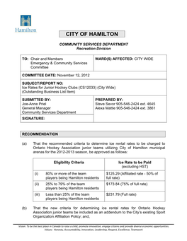 City of Hamilton