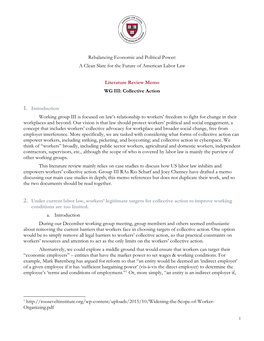 Rebalancing Economic and Political Power: a Clean Slate for the Future of American Labor Law