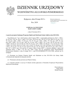 Uchwała Nr XXX/32/2013 Z Dnia 25 Kwietnia 2013 R