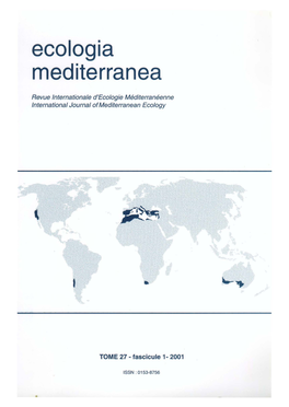 Ecologia Mediterranea 2001-27