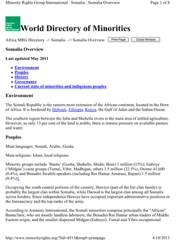 World Directory of Minorities