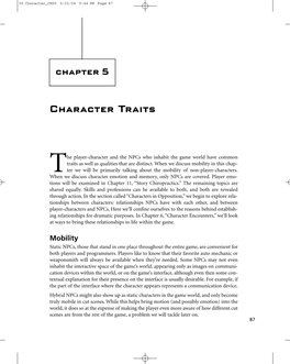 Character Traits