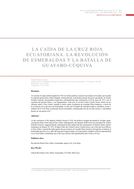 La Caída De La Cruz Roja Ecuatoriana. La Revolución