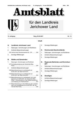 Amtsblatt 14-14-2021 Vom 05.05.2021