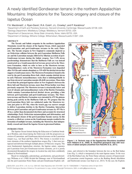 Implications for the Taconic Orogeny and Closure of the Iapetus Ocean