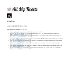 Kaidinn Loaded 3062 Tweets