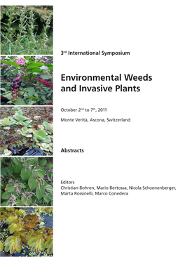 Environmental Weeds and Invasive Plants