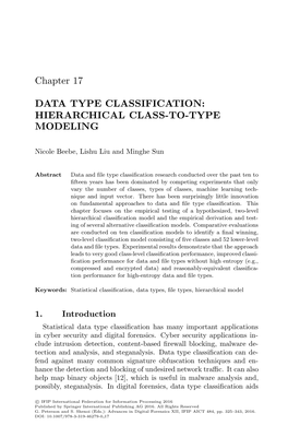 Chapter 17 DATA TYPE CLASSIFICATION: HIERARCHICAL