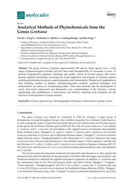 Review Analytical Methods of Phytochemicals from Genus