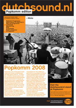 Popkomm 2008 Popkomm, One of Europe’S Most Musicxport.Nl