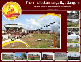 Then India Sanmarga Ikya Sangam Cyclone Winston, Sangam Relief & Rehabilitation ISSUE March 2016