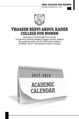 Academic CALENDAR 2017 - 2018 1