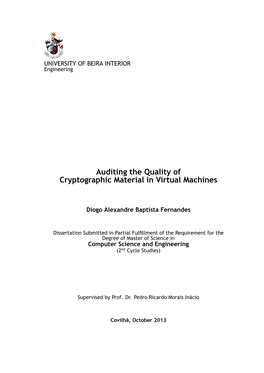 Auditing the Quality of Cryptographic Material in Virtual Machines
