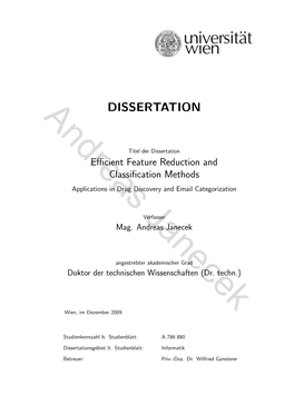 Dissertation