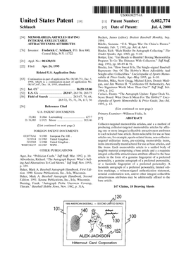 United States Patent (19) 11 Patent Number: 6,082,774 Schlauch (45) Date of Patent: Jul