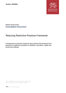 Reducing Restrictive Practices Framework