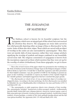 The Āyāgapaṭas of Mathura *