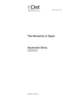 The Monarchy in Spain