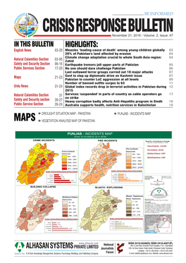 Crisis Response Bulletin Page 1-16