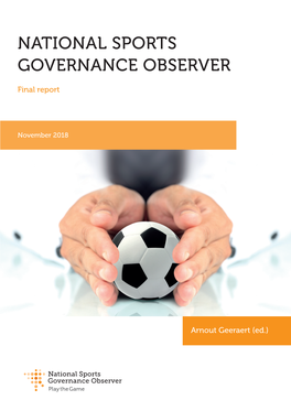 National Sports Governance Observer. Final Report