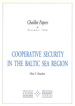 Cooperative Security in the Baltic Sea Region