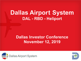 City of Dallas Airport System