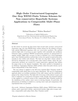 High-Order Unstructured Lagrangian One-Step WENO Finite Volume