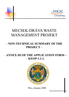 Mecsek – Dráva Waste Management Program