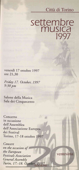 Settembre Musica 1997