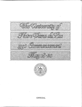 1990-05-20 University of Notre Dame Commencement