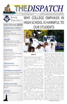 HHS the Dispatch Newspaper