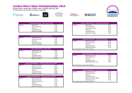 London Open Draw V4