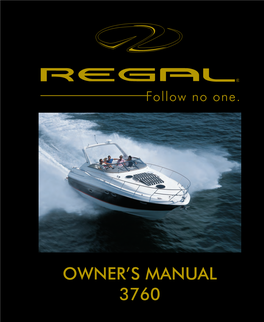 Owner's Manual 3760