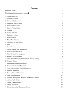 Contents Semiannual Report 1