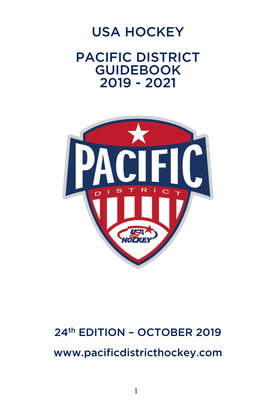 Usa Hockey Pacific District Guidebook 2019
