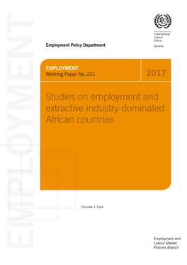 Studies on Employment and Extractive Industry-Dominated African Countries