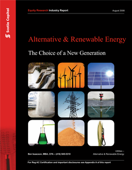 Alternative & Renewable Energy