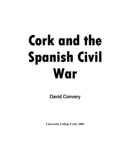 Cork and the Spanish Civil War