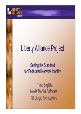 Liberty Alliance Project